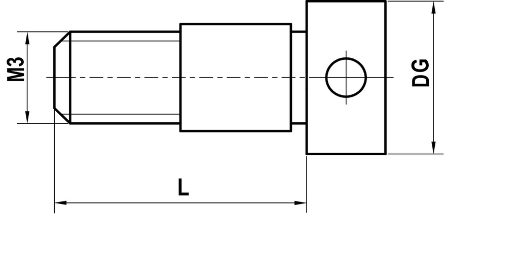 M3 clamping screw XXT, titanium, L 8 mm, for ZEISS applications