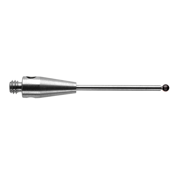 M2 Ø1 mm bola de nitreto de silício, haste de carboneto de tungsténio, L 20 mm, EWL 12.5 mm