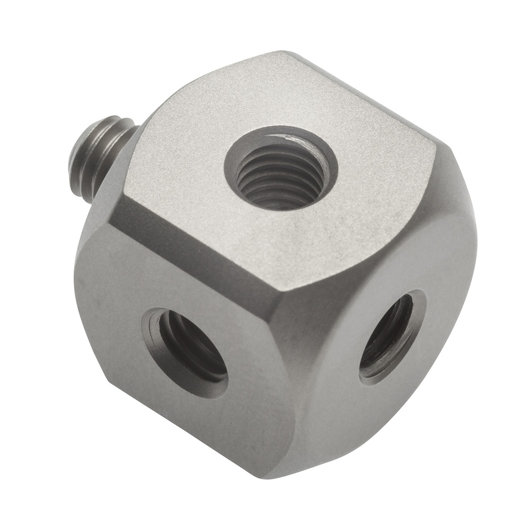 M5 titânio cubo, L 15 mm, W 15 mm