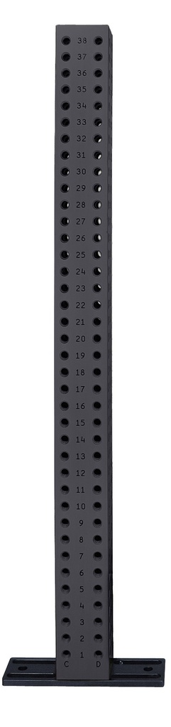 50 mm × 50 mm × 600 mm torre (4 sides, 2 rows) com M8 rosca