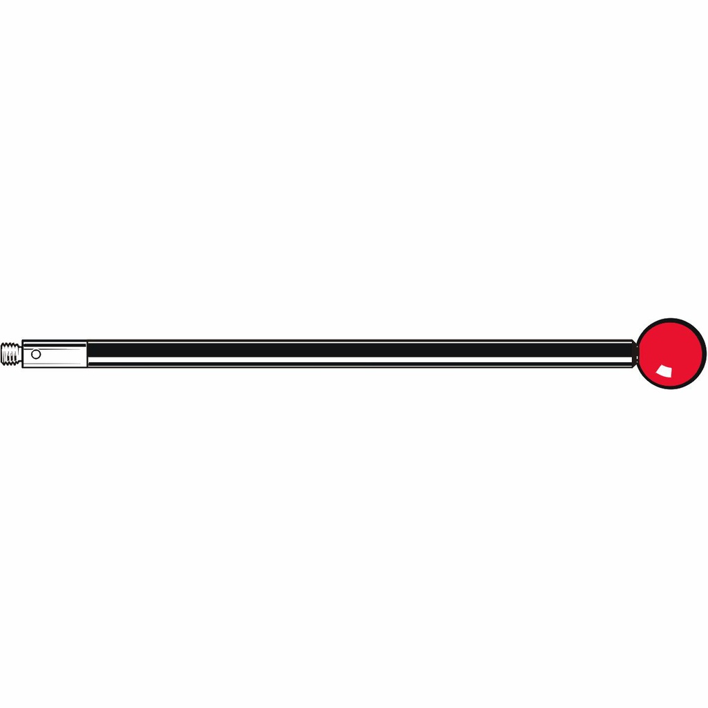 M3 Ø10 mm bola de rubi, haste de fibra de carbono, L 100 mm