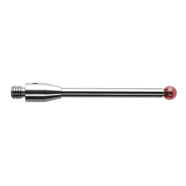 M3 Ø3 mm bola de rubi, haste de carboneto de tungsténio, L 30 mm, EWL 24 mm