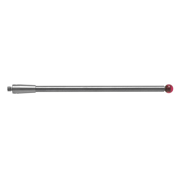 M2 Ø3 mm bola de rubi, haste de carboneto de tungsténio, L 50 mm, EWL 47 mm