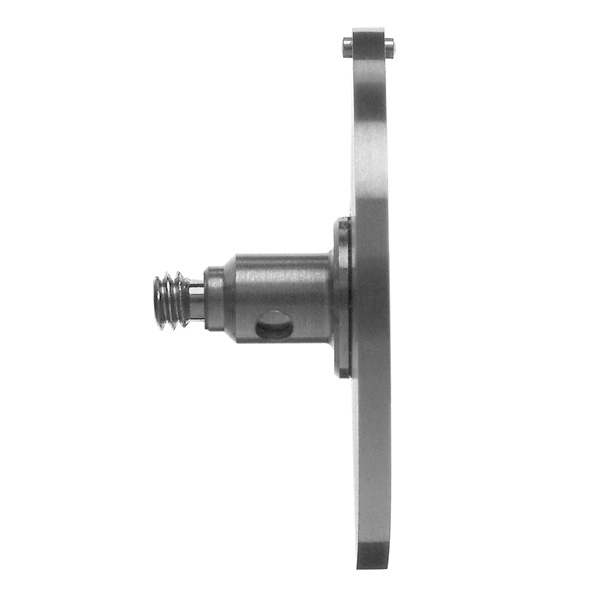 Disco de acero cromado M2 de Ø25 mm, 1,6 mm de grosor, con rodillo bola