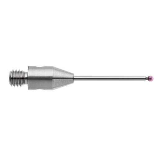 [A-5004-2442] Bola de rubí M3 de Ø1 mm, vástago de carburo de tungsteno, L 20 mm, LTU 12,5 mm