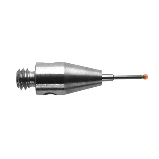 [A-5000-7800] M2 Ø0.3 mm bola de rubi, haste de carboneto de tungsténio, L 10 mm, EWL 2 mm.