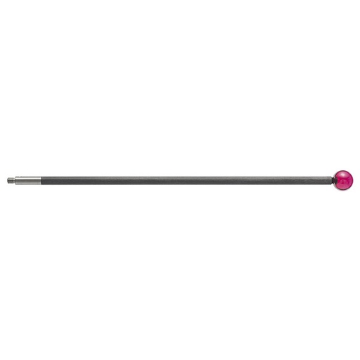 [A-5003-4861] M3 Ø6 mm bola de rubi, haste de fibra de carbono, L 100 mm, EWL 100 mm