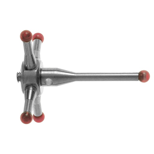 [A-5000-7629] Palpador M2 de 5 vías, en estrella con bola de rubí de Ø2 mm, 18 mm de separación
