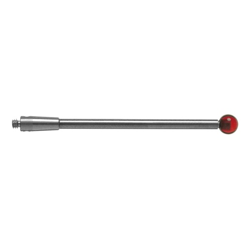 [A-5003-0044] M2 Ø4 mm ruby ball, tungsten carbide stem, L 40 mm, EWL 40 mm