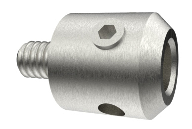 [A-2054-4657] Adaptador de acero inoxidable M4 a Ø 4,5 mm L10 mm
