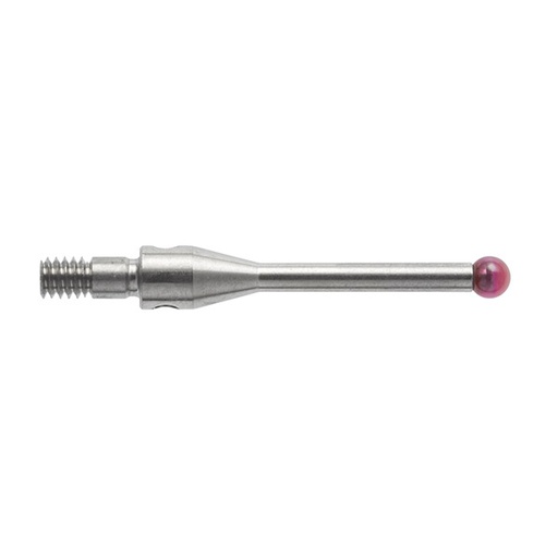 [A-5000-3609] M2 Ø2 mm ruby ball star stylus centre, stainless steel stem, L 16.3 mm