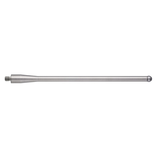 [A-5000-7671] M4 Ø5 mm esfera de carboneto de tungsténio, haste de aço inoxidável, L 100 mm, EWL 83.3 mm