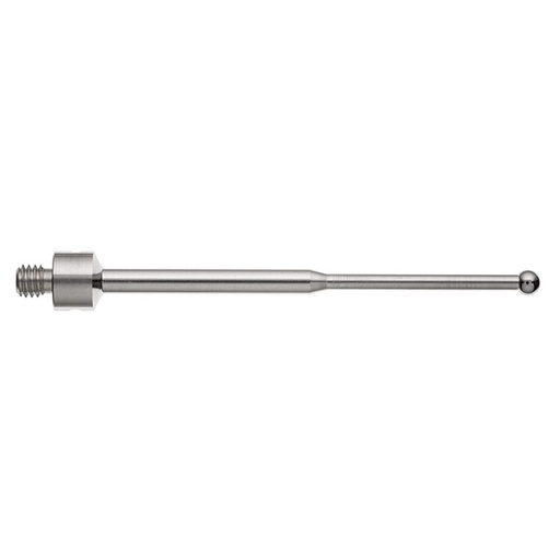 [A-5000-9697] M4 Ø3 mm esfera de carboneto de tungsténio, haste de aço inoxidável, L 55 mm, EWL 25.8 mm