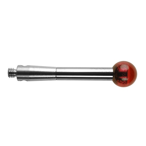 [A-5003-0046] M2 Ø5 mm bola de rubi, haste de carboneto de tungsténio, L 20 mm, EWL 20 mm