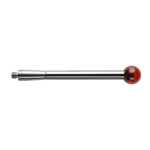 [A-5003-0047] M2 Ø5 mm bola de rubi, haste de carboneto de tungsténio, L 30 mm, EWL 30 mm