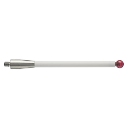 [A-5003-0236] M4 Ø5 mm ruby ball, ceramic stem, L 75 mm, EWL 58.5 mm
