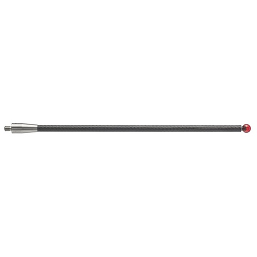 [A-5003-1255] M4 Ø6 mm bola de rubi, haste de fibra de carbono, L 150 mm, EWL 138.5 mm
