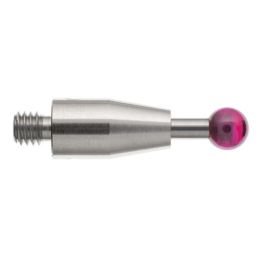 [A-5003-4795] M4 Ø5 mm ruby ball, tungsten carbide stem, L 20 mm, EWL 7.9 mm