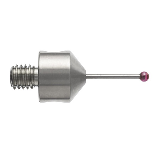 [A-5003-5205] M5 Ø1.5 mm bola de rubi, haste de carboneto de tungsténio, L 20 mm, EWL 11 mm