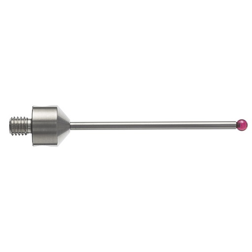 [A-5003-5234] M5 Ø3 mm ruby ball, tungsten carbide stem, L 50 mm, EWL 41 mm