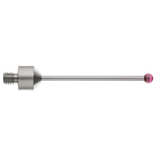 [A-5003-5235] M5 Ø4 mm ruby ball, tungsten carbide stem, L 50 mm