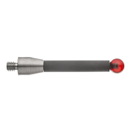 [A-5003-5238] M5 Ø8 mm ruby ball, carbon fibre stem, L 50 mm, EWL 39.5 mm