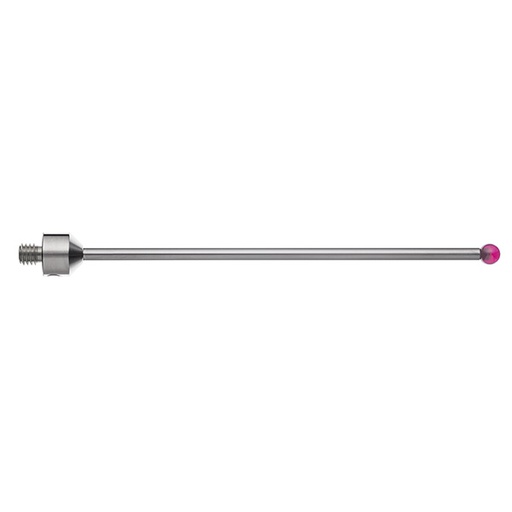 [A-5003-5258] M5 Ø5 mm ruby ball, tungsten carbide stem, L 100 mm, EWL 91 mm