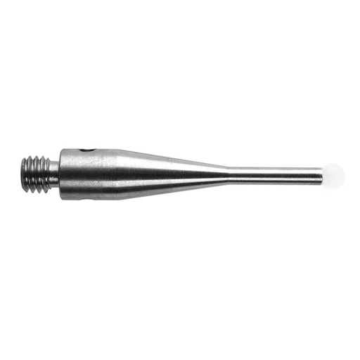 [A-5003-5736] M3 Ø2 mm bola de óxido de zircónio, haste de aço inoxidável, L 21 mm, EWL 9.6 mm