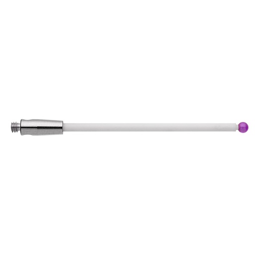 [A-5003-6985] Bola de rubí M2 de Ø2 mm, vástago de cerámica, L 40 mm, LTU 32,5 mm