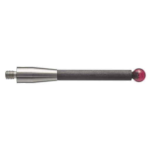 [A-5003-7306] M4 Ø6 mm ruby ball, carbon fibre stem, L 50 mm, EWL 38.5 mm