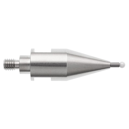 [A-5003-7676] Palpador cónico de bola de circonio M6 de Ø1/8" para brazos Faro, L 43 mm, LTU 5,4 mm