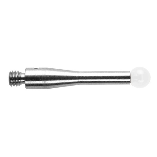 [A-5003-9500] M3 Ø5 mm bola de óxido de zircónio, haste de aço inoxidável, L 21 mm, EWL 21 mm