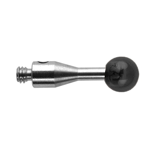 [A-5003-9524] Bola de nitruro de silicio M2 de Ø4 mm, vástago de acero inoxidable, L 10 mm, LTU 10 mm