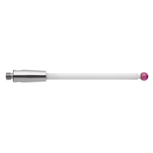 [A-5004-3404] Bola de rubí M2 de Ø2 mm, vástago de cerámica, L 30 mm, LTU 22,5 mm