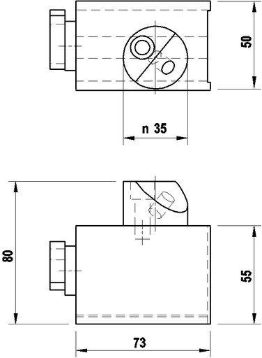 [A-5555-2443] Base magnética M8 para esfera de datum, para aplicaciones en máquina ZEISS
