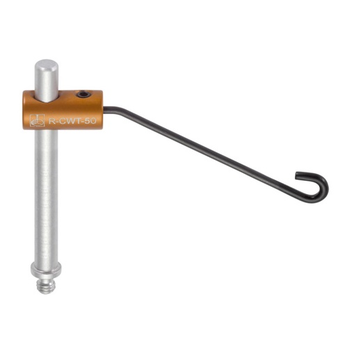 [R-CWT-50-50-4] 49.7 mm soft tip spring wire clamp com 50.0 mm post e M4 rosca