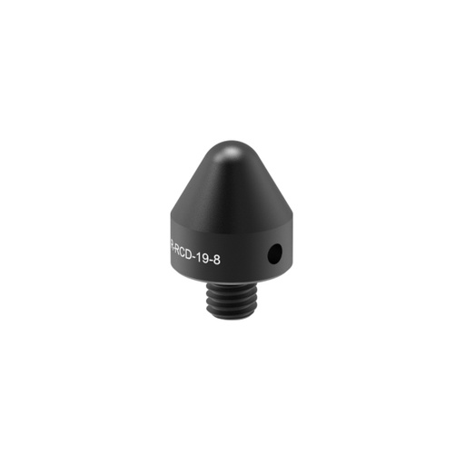 [R-RCD-19-8] Ø19.1 mm × 20.0 mm Polyoxymethylene (POM) resting cone com M8 rosca