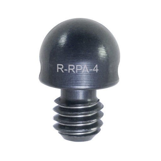 [R-RPA-4] Ø6.4 mm x 5.0 mm alumínio resting pino com M4 rosca