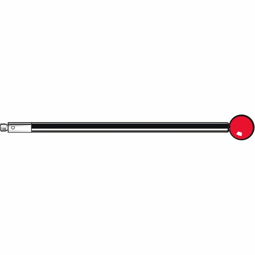 [A-5003-7056] M3 Ø10 mm bola de rubi, haste de fibra de carbono, L 100 mm