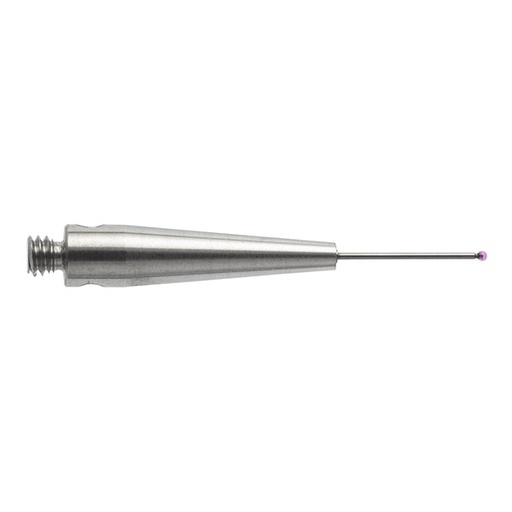 [A-5003-1345] M2 Ø0.5 mm bola de rubi, haste de carboneto de tungsténio, L 20 mm, EWL 7 mm