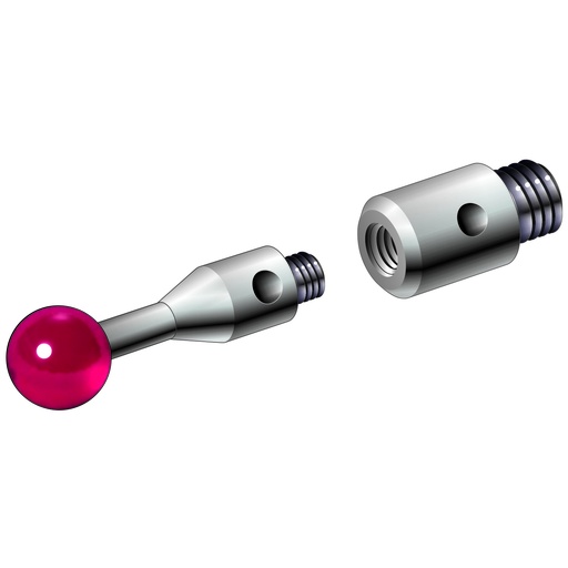 [A-5004-7592] M3 a M2 aço inoxidável adaptador, L 5 mm