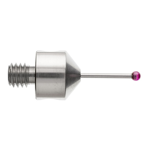 [A-5003-5206] M5 Ø2 mm ruby ball, tungsten carbide stem, L 20 mm, EWL 11 mm
